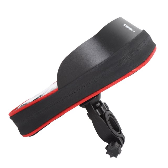 Water Proof Cycle Phone Front Frame Bag with Sunshade & Headphone Jack, Touch Screen Bike Bag for Outdoor, Dual Zipper Design for Easy Access, Organized Storage Space