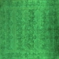 thumbnail image 1 of Ahgly Company Indoor Square Oriental Green Industrial Area Rugs, 7' Square, 1 of 4