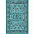 thumbnail image 3 of Unique Loom Sialk Hill Collection Area Rug - Washington (6' 1" x 9' Rectangle Turquoise/Black) Floral Traditional Perfect For Living Room Bed Room Dining Room Office, 3 of 9