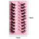 thumbnail image 2 of Pestañas postizas Pestañas medias naturales Pestañas cortas y tenues de visón sintético Pestañas postizas 10 pares, 2 of 5