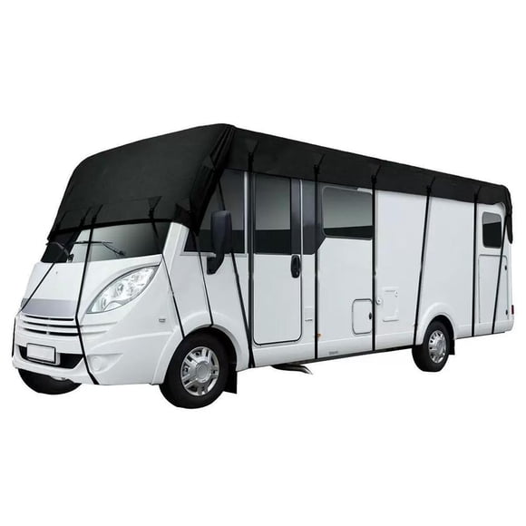 Heavy Duty RV Roof Cover, Sun Heat Defender for Travel Trailers, Waterproof&UV Resistant for RVs, Class A/B/C Motorhomes, Popup&Truck Campers, Fits 16ft to 41ft RVs