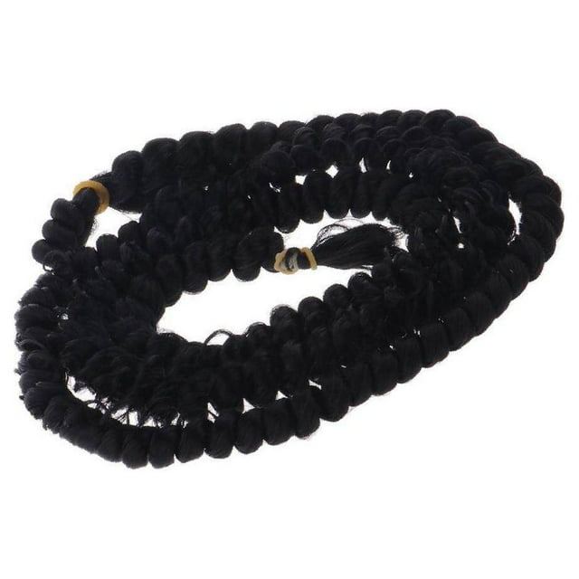 serony Perruque Bouclée de Poupée de Mode 1m pour Poupée BJD Accessoires DIY Noir