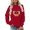 Red, variant on SIYUDAN Halloween Sweatshirts for Women Long Sleeve Crewneck Pullover Black Cat Sweatshirt Halloween Graphic Red Crewneck Sweatshirt Tee Tops for Featival M