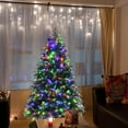 thumbnail image 2 of Árbol navideño Costway nevado preiluminado 150 cm 11 modos de flash 250 luces multicolores, 2 of 3