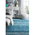 thumbnail image 3 of Tapis Shaggy Rayé Doux et Moelleux Fait Main, 3 of 4