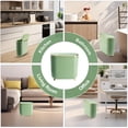 thumbnail image 5 of Bathroom Trash Can with Lid 3.2 Gallon Narrow Trash Can 12 Liter Rectangular Plastic Garbage Can Trash Bin for Bedroom Bathroom, 5 of 8