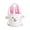 Pink, variant on Easter Bunny Bucket Bags for Girls with Rabbit Ears: for Easter Egg Hunts, Spacious, Durable, and Ideal Gift
