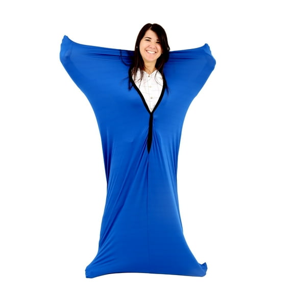 Fun and Function Space Explorers Calming Sensory Sack & Sensory Body Sock for Kids and Adults, XL, Blue