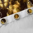 thumbnail image 5 of Feelyou Romantic Gold Butterfly Black Out Curtains, Glitter Stars Starry Sky Curtains Pack of 2 (42x63 Each), Dreamy Animal Bedroom Curtains, Blackout Curtains Room Decor, 5 of 7