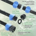thumbnail image 3 of Flat Soaker Hose 75ft - Heavy Duty Expandable Drip Irrigation System for Large Gardens, Saves 80% Water Linkable, Leakproof UV-Resistant 1/2" Diameter, Black, 3 of 9