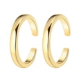 thumbnail image 1 of EeaseMX 2 anillos abiertos de oro para el dedo del pie, anillos para el dedo del pie para mujer, joyería., 1 of 7