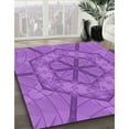 thumbnail image 2 of Ahgly Company Indoor Round Patterned Heliotrope Purple Area Rugs, 6' Round, 2 of 6