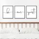 thumbnail image 4 of 3 piezas de arte de pared "Be Our Guest" sin marco, cuadros colgantes minimalistas para sala de estar, dormitorio, habitación de invitados, pinturas decorativas para colgar en la pared sin marco., 4 of 7