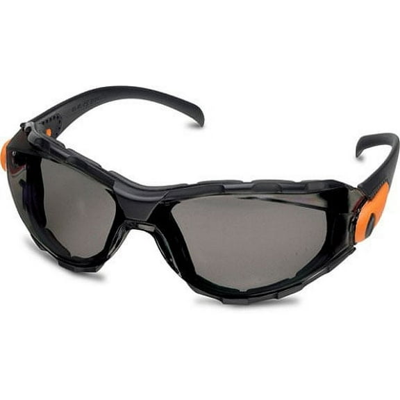 Elvex Go-Specs Foam Lined Safety Glasses Gray Lens Black Frame