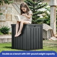 thumbnail image 5 of ModFusion 51 Gallon Outdoor Deck Box, Waterproof Resin Patio Storage Box, Heavy-Duty 330 lb Capacity with Lockable Lid, 5 of 7