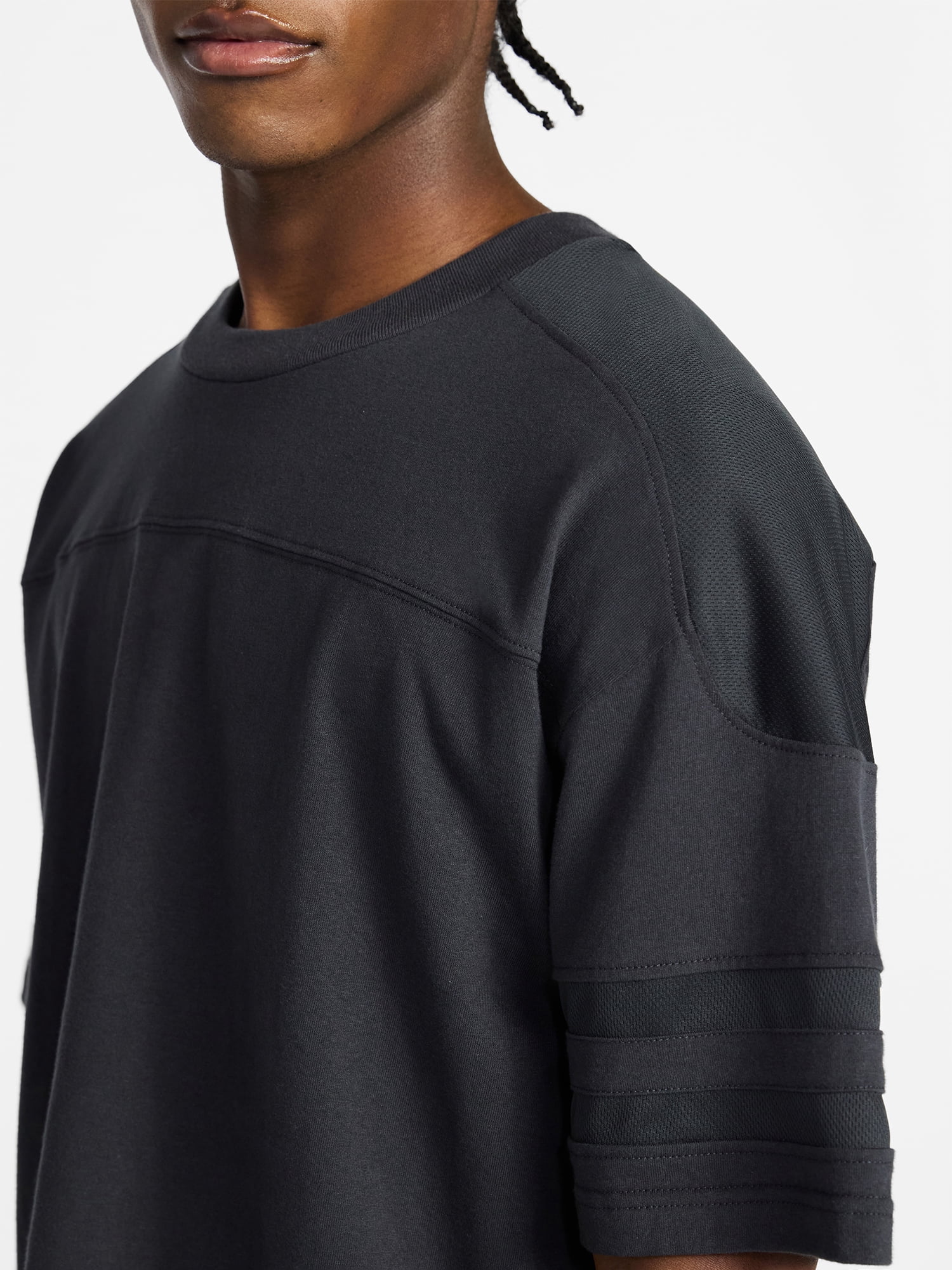 No Boundaries Mesh Football Tee with Short Sleeves, Men's XS-4XLT