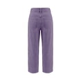 thumbnail image 4 of ClodeEU Women's Low Rise Straight Leg Jeans ,Loose Fit Vintage Streetwear Denim Pants Purple,Womens Plus S, 4 of 8