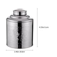 thumbnail image 2 of LEEYNEER Airtight Tea Container Silver Round Retro Simple Design 1Pack 4.3x3.5x2.2in, 2 of 6