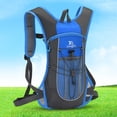 thumbnail image 1 of Mochila De Ciclismo Mochila De Ciclismo Mochila de ciclismo Tira reflectante de nylon Casco Cuerda de fijación Bolsa al aire libre (Azul), 1 of 9