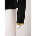 thumbnail image 6 of Fldy Kids Girls Figure Skating Jackets Athletic Jacket Sweatshirts Ice Skating Gym Training Tops Gold 10, 6 of 7