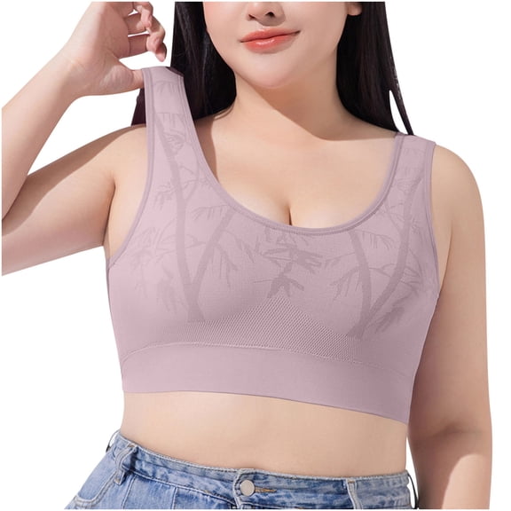 Gapacks Women's Comfortable Racerback Bra - Nylon Spandex, Seamless, Beige, Size L - For Daily Wear, Loungewear & Light Activity