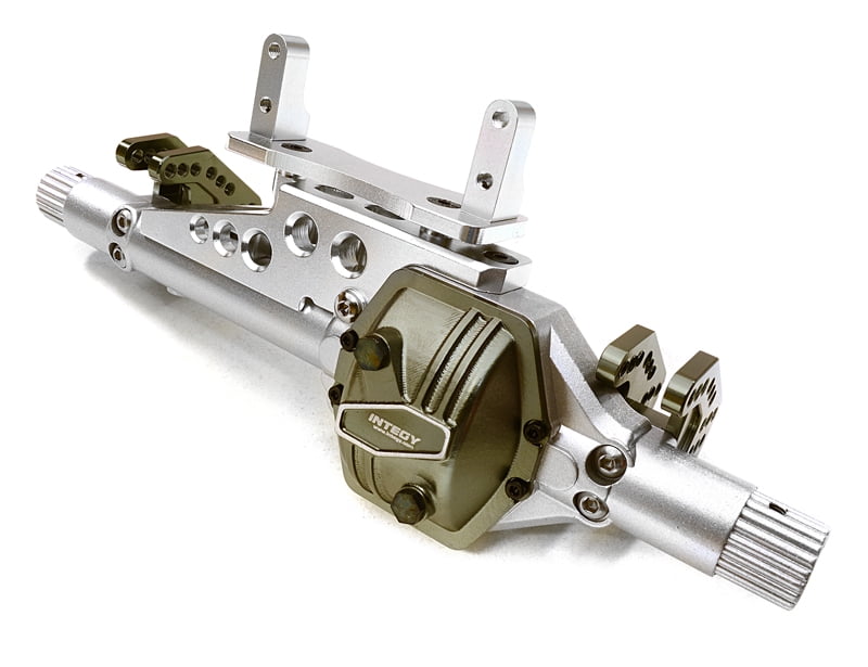 2 for Axial Ridgecrest /& Wraith Integy RC Model Hop-ups OBM-23030GUN CNC Machined Alloy 5 Spoke Beadlock 2.2 Wheels
