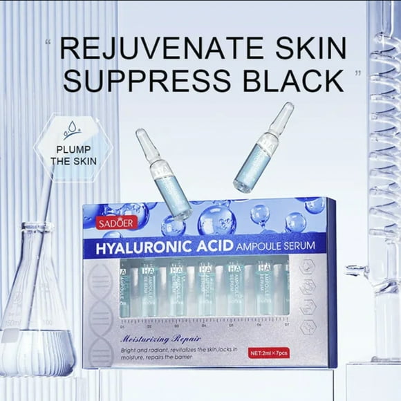 Ampollas de Ácido Hialurónico SADÖER - Sérum Hidratante Intensivo Anti-Edad