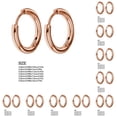 thumbnail image 1 of Pendientes de aro de plata Jumpingount oro rosa 2.5*18mm 10piezas, 1 of 6