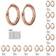 thumbnail image 1 of Pendientes de aro de plata Jumpingount oro rosa 2.5*18mm 10piezas, 1 of 6