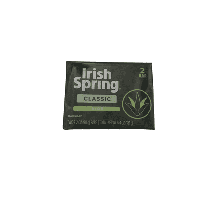 Irish Spring Classic Aloe Soap Bars, 8 Bars Total 3.2 oz Each
