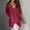 Red, variant on T Shirts for Women Cotton,AXXD Summer Fashion Cropped Sleeves V-Neck Cotton Line Loose Shirt Blouse Black 8