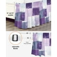thumbnail image 3 of Abstract Gray Bed Skirt King Size 18 Inch Drop, Purple Mottled Graffiti Color Block Modern Art Wrap Around Dust Ruffle Bedskirts, Wrinkle & Fade Resistant Easy Fit Bedskirt with Adjustable Elastic, 3 of 8