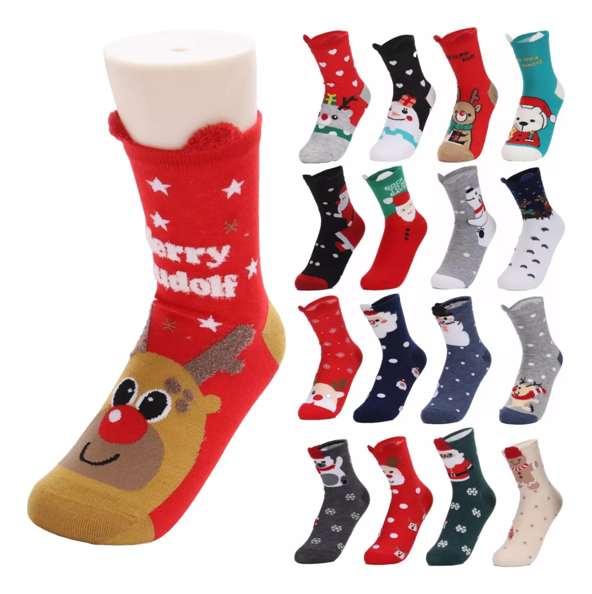 12 Pares De Calcetas Navideñas Para Damas | Walmart en línea