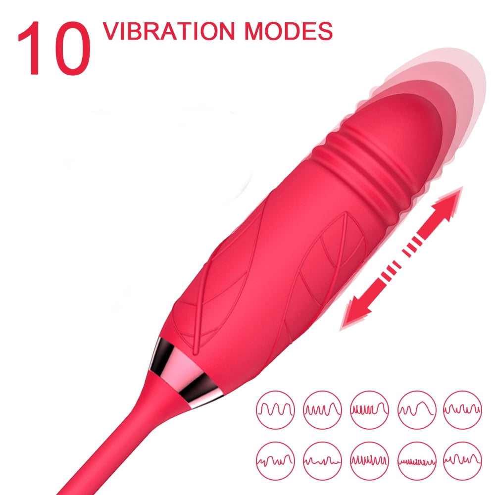 TLUDA Rose Toys Sucking Vibrator Thrusting G Spot