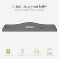 thumbnail image 2 of Evolur 851-RG Wooden Diaper Changing Table, Rustic Gray, 2 of 6