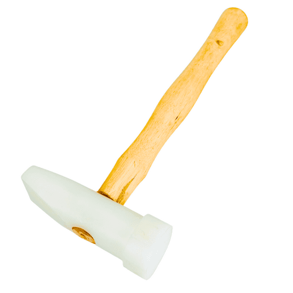 ToolUSA 9.5" (24.1 cm) Nylon Hammer | Dual Striking Surfaces | Lightweight & Precision-Centric Design | Ergonomic Grip | Perfect for Jewelers & Craftsmen