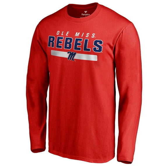 Men's Red Ole Miss Rebels Team Strong Long Sleeve T-Shirt