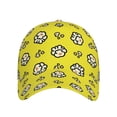 thumbnail image 3 of Wukai White Popcorn Baseball Cap: Comfortable, Stylish, and Adjustable Hat for Sports, Daily Wear, and Outdoor Activities-One Size, 3 of 7