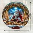 thumbnail image 2 of Wooden Disc Santa Pendant Hanging Window Curtain Porch Outdoor Decoration, 2 of 4