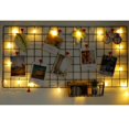 thumbnail image 3 of DIY Grid Photo Iron Frame Wall Shelf, Wall Mounted  Display Panel, Artistic Way to Display Photos, Jewellery, Souvenirs, 3 of 5
