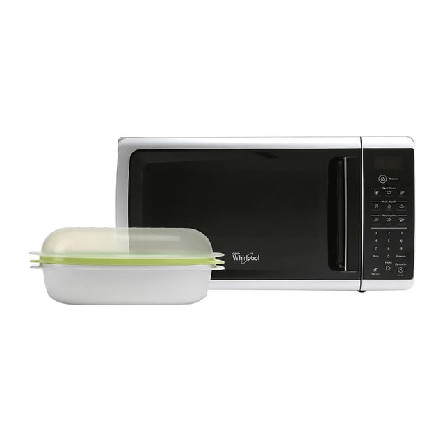 Horno de Microondas Whirlpool 1.4 Pies Cúbicos Xpert Steam Silver