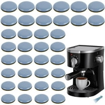 Tcwhniev 36Pcs Kitchen Appliance Sliders 0.74/0.86/0.98inch Self Adhesive Chair Sliders Silent Air Fryer Easy Movers Round Self-Stick Furniture Moving Pads for Small Kitchen Appliances Air Fryers