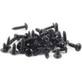 thumbnail image 3 of Tornillos para madera con cabeza cruzada, sujetadores de cabeza de hongo de cabeza redonda, tornillos autoperforantes de acero al carbono (100 unidades, negro), 3 of 5