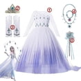 thumbnail image 3 of Vestido de princesa congelada: vestido de fiesta de malla con lentejuelas para cosplay como Elsa o Anna, 3 of 4