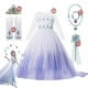 thumbnail image 3 of Vestido de princesa congelada: vestido de fiesta de malla con lentejuelas para cosplay como Elsa o Anna, 3 of 4