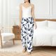thumbnail image 4 of Fotbe Navy Blue Anchor Pantalones de Pijama para Mujer, Pantalones de Dormir, Pantalones Pj con Cordón y Bolsillos-Medium, 4 of 6