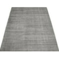 thumbnail image 4 of 2x3, 5x8 and 8x10 Solid Gray Rug made with wool and viscose blend | TRD178, 4 of 6