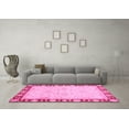 thumbnail image 3 of Ahgly Company Indoor Round Oriental Pink Traditional Area Rugs, 6' Round, 3 of 4