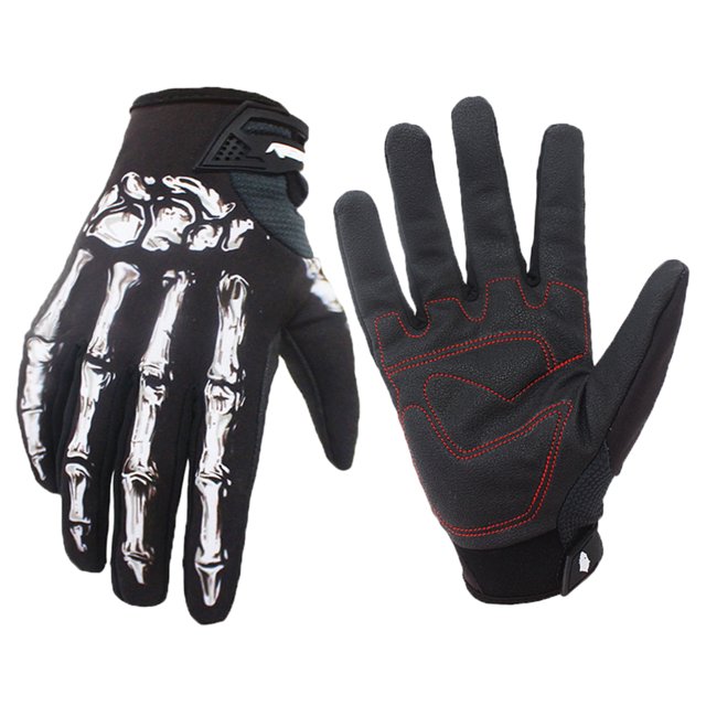 Sonducket Guantes únicos de invierno para motocicleta, guantes cálidos para montar en bicicleta de invierno, cómodos y seguros Ciclismo blanco SG
