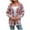 Red, variant on Snoarin Button Down Shirt Women Fashion Loose Fitting Long Sleeved Plaid Cardigan Hooded Top Cardigan Shirt S-2XL